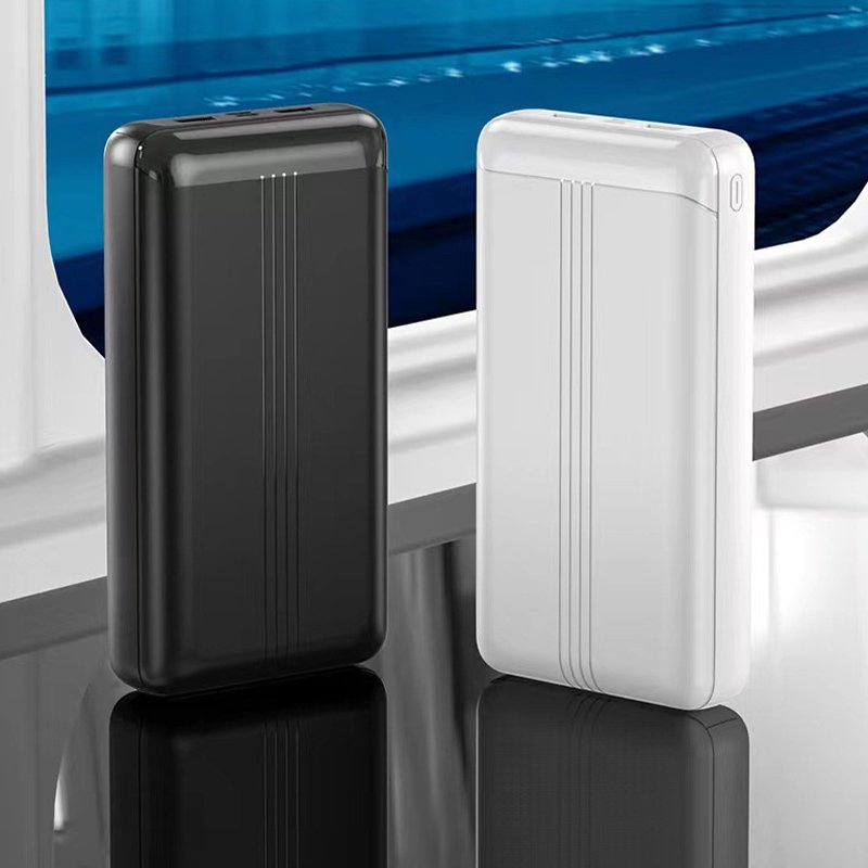 Custom Logo Power Bank Fast Charge 10W 20000mah Dual USB Port Output Mobile Charger Rechargeable Powebank