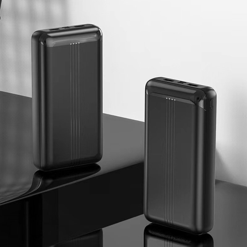 Custom Logo Power Bank Fast Charge 10W 20000mah Dual USB Port Output Mobile Charger Rechargeable Powebank