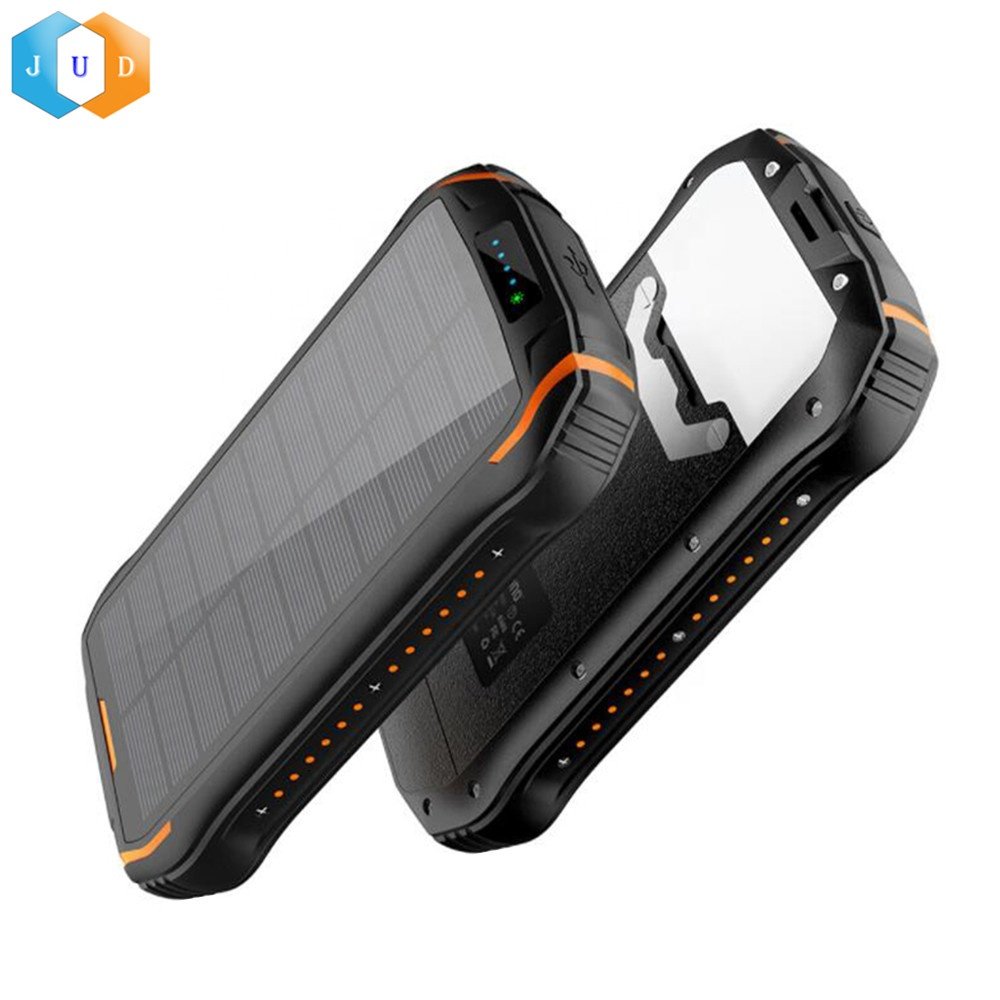 2021 Ready To Market 26800mAh REAL Large Capacity Solar Panel Power Bank Charger with 5V 3A Type-C Fast Charging