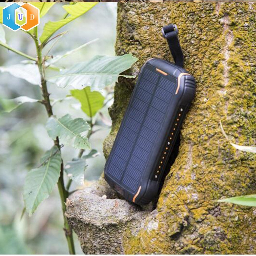 2021 Ready To Market 26800mAh REAL Large Capacity Solar Panel Power Bank Charger with 5V 3A Type-C Fast Charging