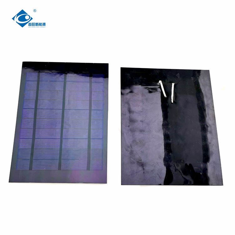 6V All Black Thin Film Solar Panel Charger 3W 4W 5W Mono Photovoltaic Solar Panel ZW-4W-PET Outdoor Flexible Solar Panel Charger