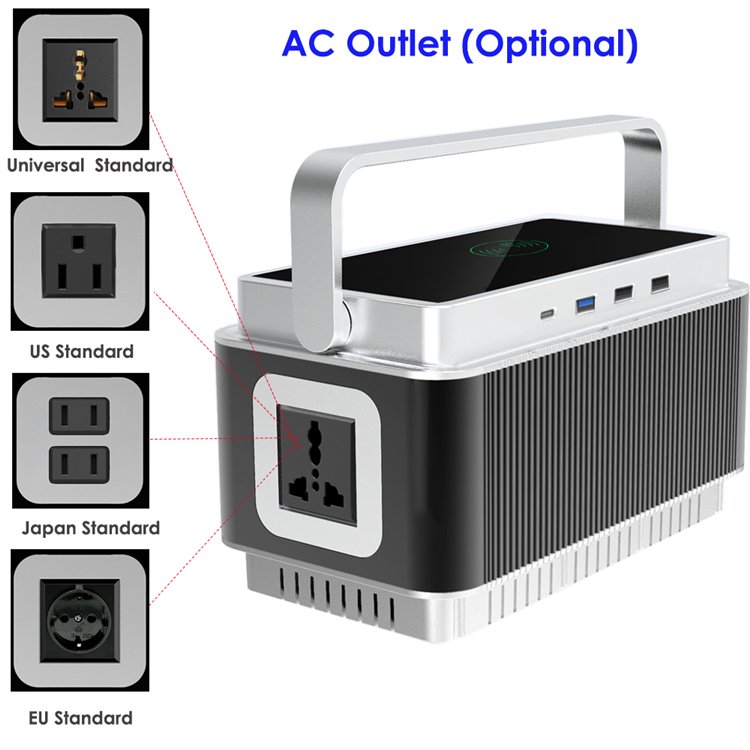 Professional Manufacturer Portable Solar Generator 60000mah Power Bank Station 200w