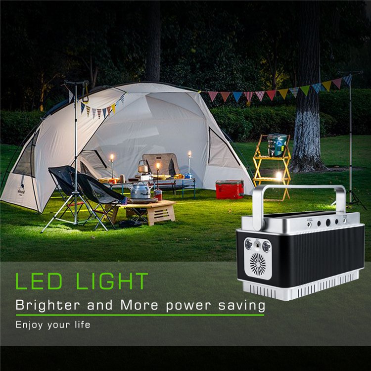 Professional Manufacturer Portable Solar Generator 60000mah Power Bank Station 200w