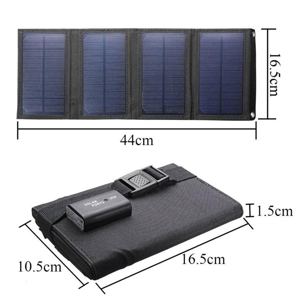 2024 Popular Intelligent High Efficiency Cheap 10W Portable Foldable Solar Phone Charger Solar Panel For Outdoor Camping Hiking