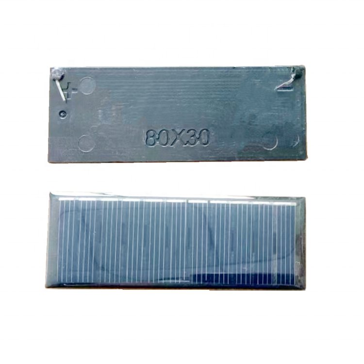 5V Epoxy Adhesive Solar Panel ZW-8030-S Mini Customized Solar Panel 70mA Lightweight Solar Panels Charger 0.35W