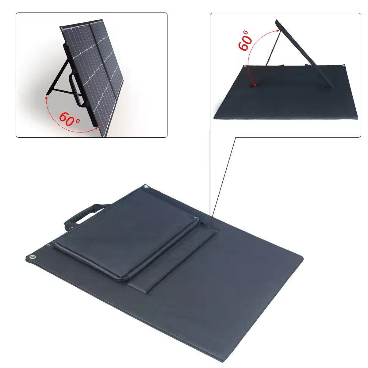 160W PERC Camping Solar Panel Foldable SunPower cells Solar Panel for Portable solar system 100w160W12V 18V Sunpower PET or ETFE