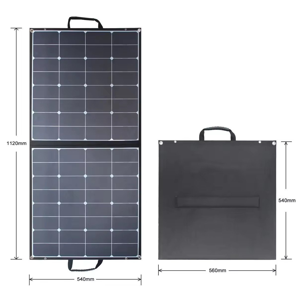 160W PERC Camping Solar Panel Foldable SunPower cells Solar Panel for Portable solar system 100w160W12V 18V Sunpower PET or ETFE