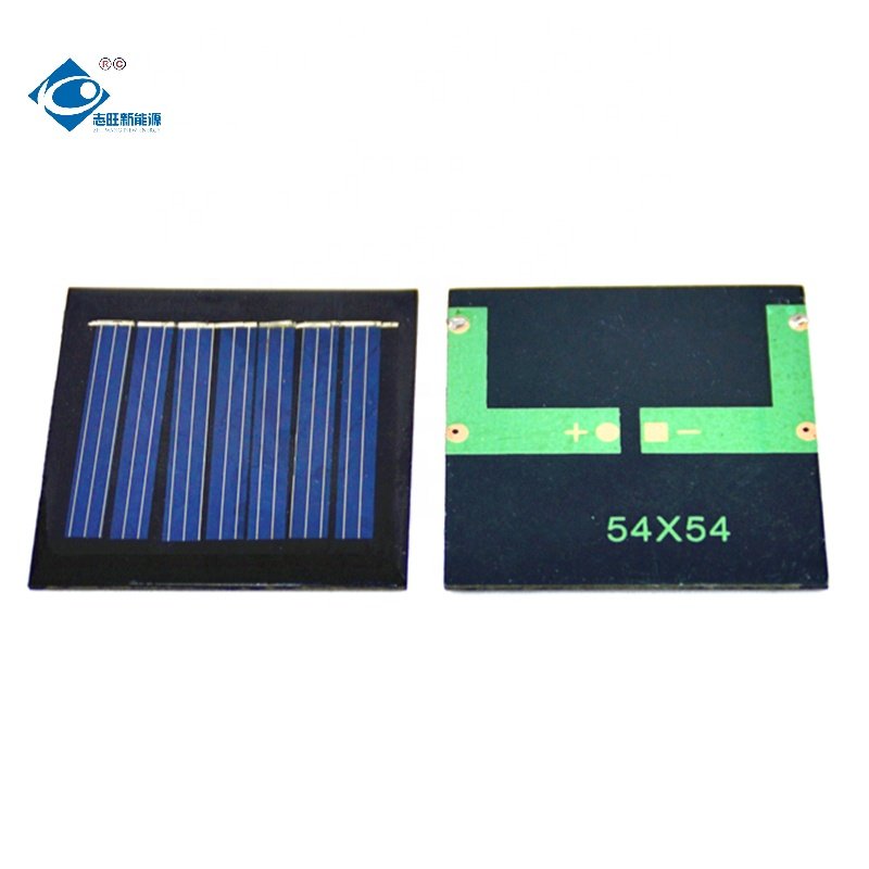 0.25W Customized Epoxy Resin Solar Panel ZW-5454-3.5V Lightweight Solar Panel Charger 3.5V Mini Epoxy Solar Panel