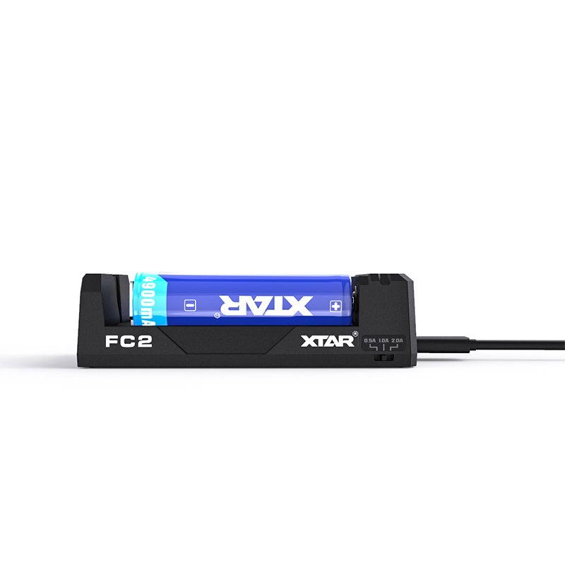 XTAR FC2 2A Fast Charger Type C Battery Charger for AA AAA 18650 16340 Ni-MH Li-ion Battery