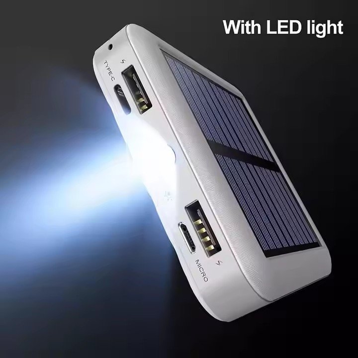 2024wholesale solar power bank solar charger for cell phone 10000mah solar power bank
