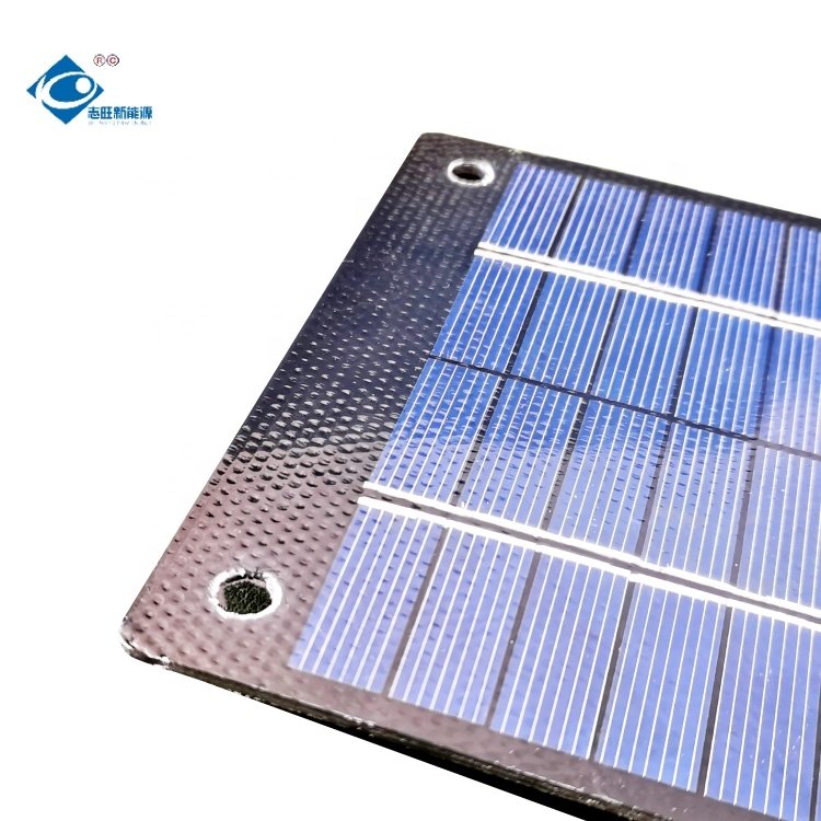 2.1W Poly Thin Film Solar Panel ZW-ETFE-136116 Portable PET Laminated Solar Panel 9V RV Camping Solar Panel Blanket