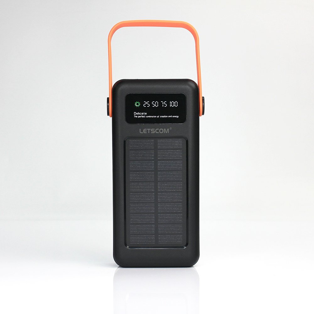 Solar Power Bank with flashlight and cables solar powerbank 50000mAh high capacity Solar Charger solar power banks for phones
