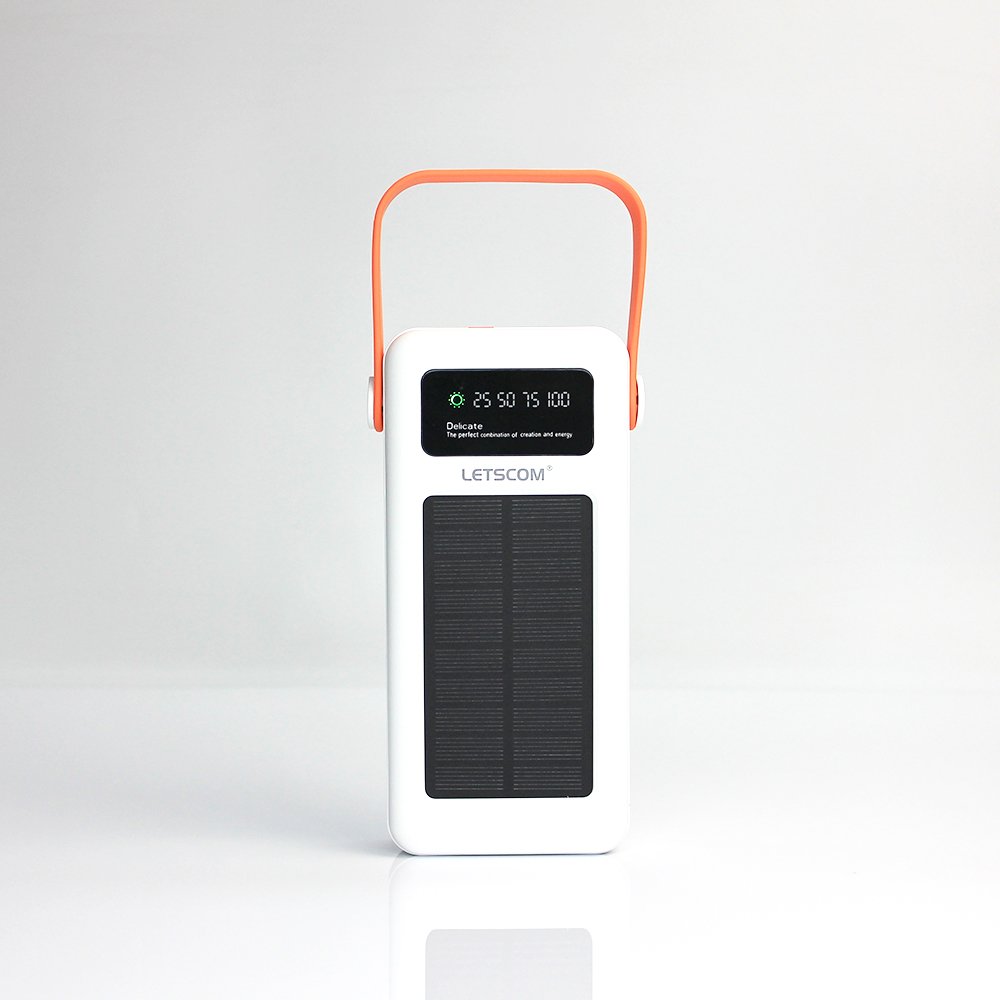 Solar Power Bank with flashlight and cables solar powerbank 50000mAh high capacity Solar Charger solar power banks for phones