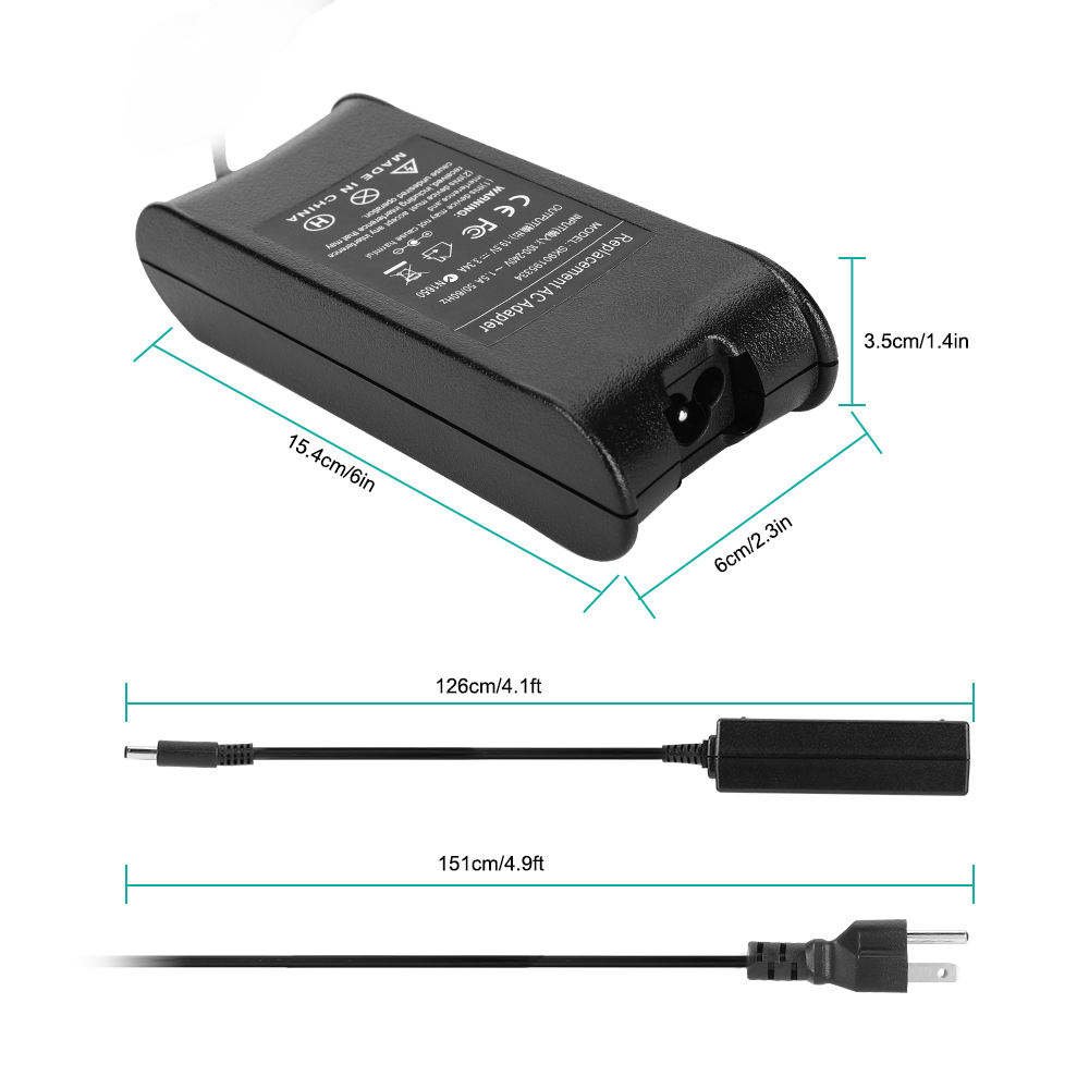 New AC Adapter Charger Power For Dell 19.5v 2.31A 45w XPS 12 13 15 9350 9360 9333 L321X L322X 17 Series laptop adapter charger