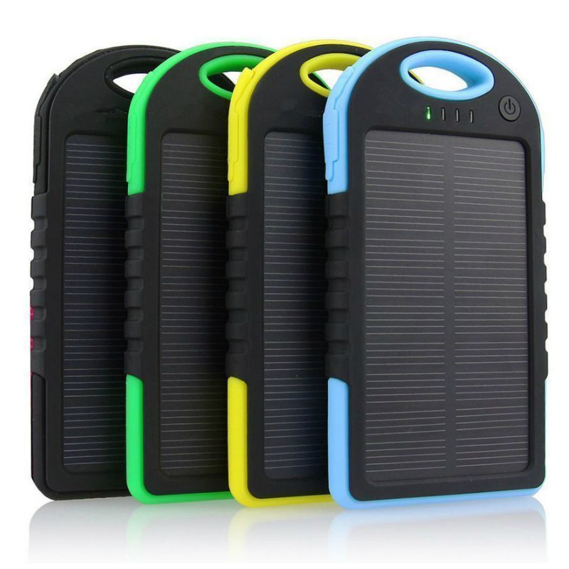 Solar Power Banks 5000mAh Portable Waterproof Solar Charger Outdoor
