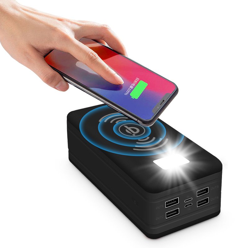 Large Capacity 50000mAh Outdoor Portable Phone Solar Charger Wireless Solar Power Bank
