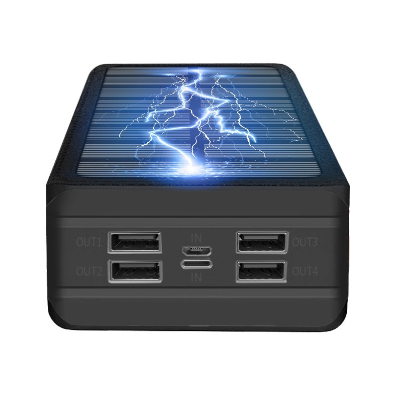 Large Capacity 50000mAh Outdoor Portable Phone Solar Charger Wireless Solar Power Bank
