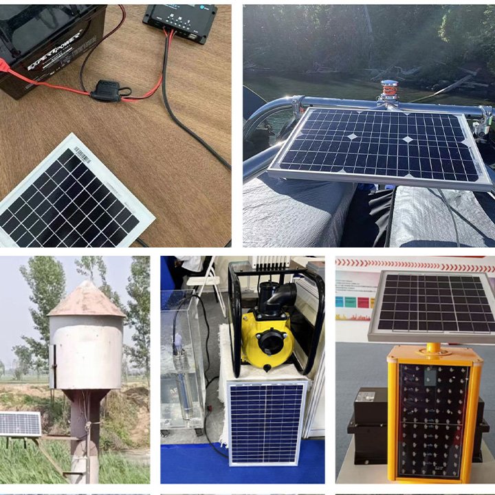 NUOJIN Customized 60W Polycrystalline Solar Photovoltaic Panel 50W Single Crystal 18V/6V Street Light Monitoring Charr 3.2-12V