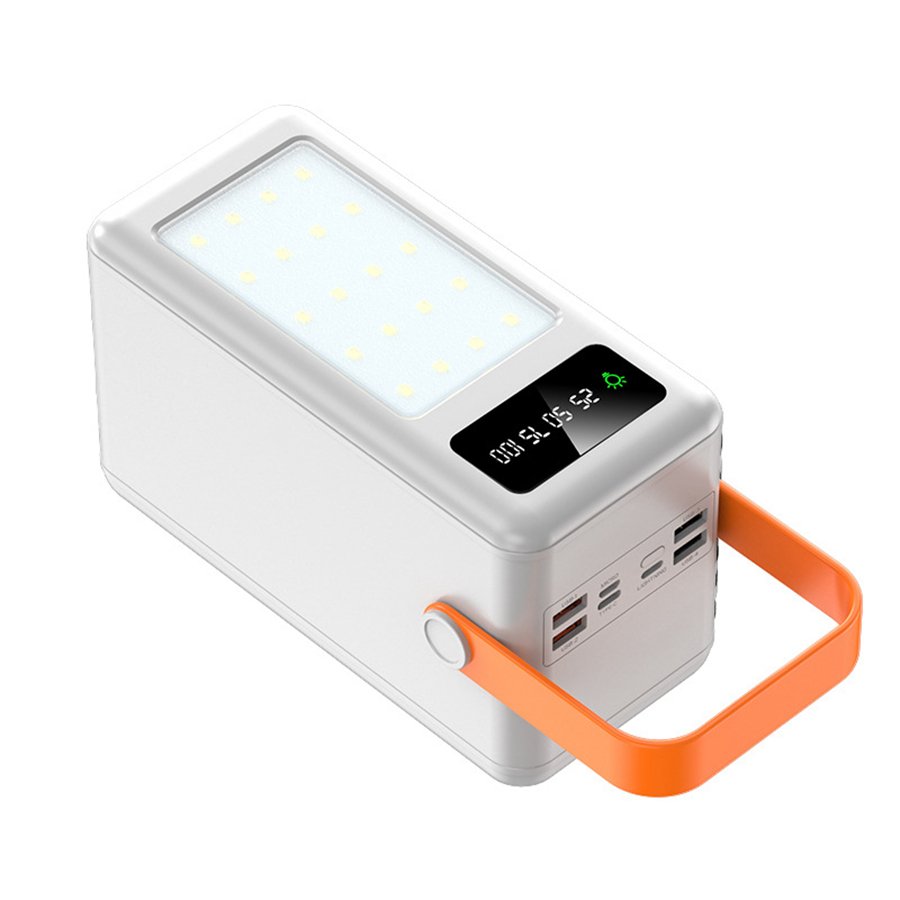 Manufacture Price 50000mAh Solar Portable Charger Power Bank Quick Charging With Built-In Cable Power Bank