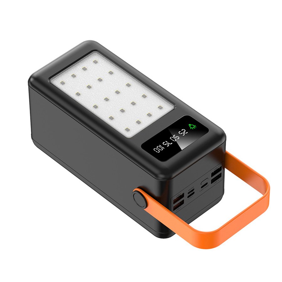 Manufacture Price 50000mAh Solar Portable Charger Power Bank Quick Charging With Built-In Cable Power Bank