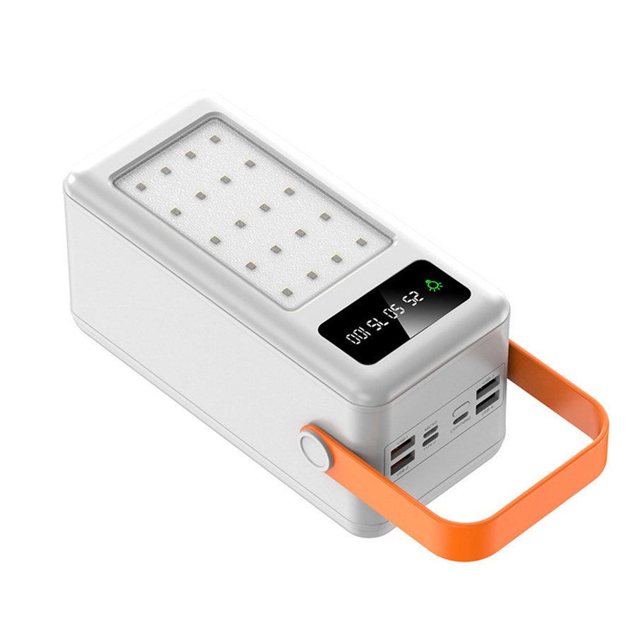 Manufacture Price 50000mAh Solar Portable Charger Power Bank Quick Charging With Built-In Cable Power Bank