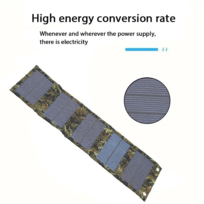 35W Solar panel Charging solar photovoltaic panel Outdoor emergency mobile power Solar folding pack