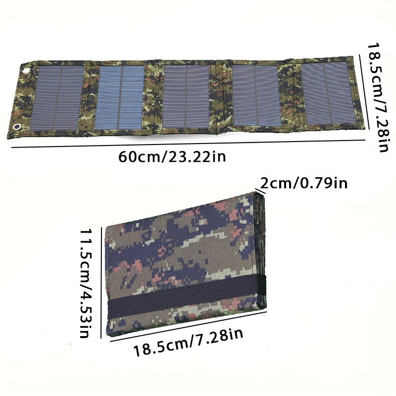 35W Solar panel Charging solar photovoltaic panel Outdoor emergency mobile power Solar folding pack
