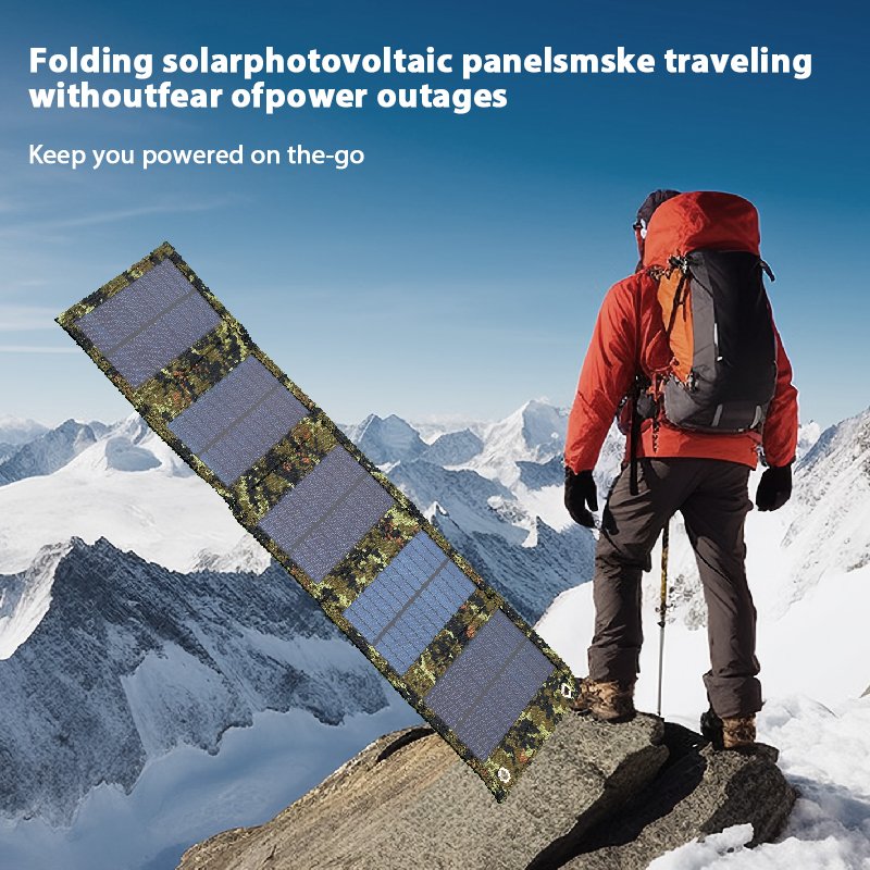 35W Solar panel Charging solar photovoltaic panel Outdoor emergency mobile power Solar folding pack