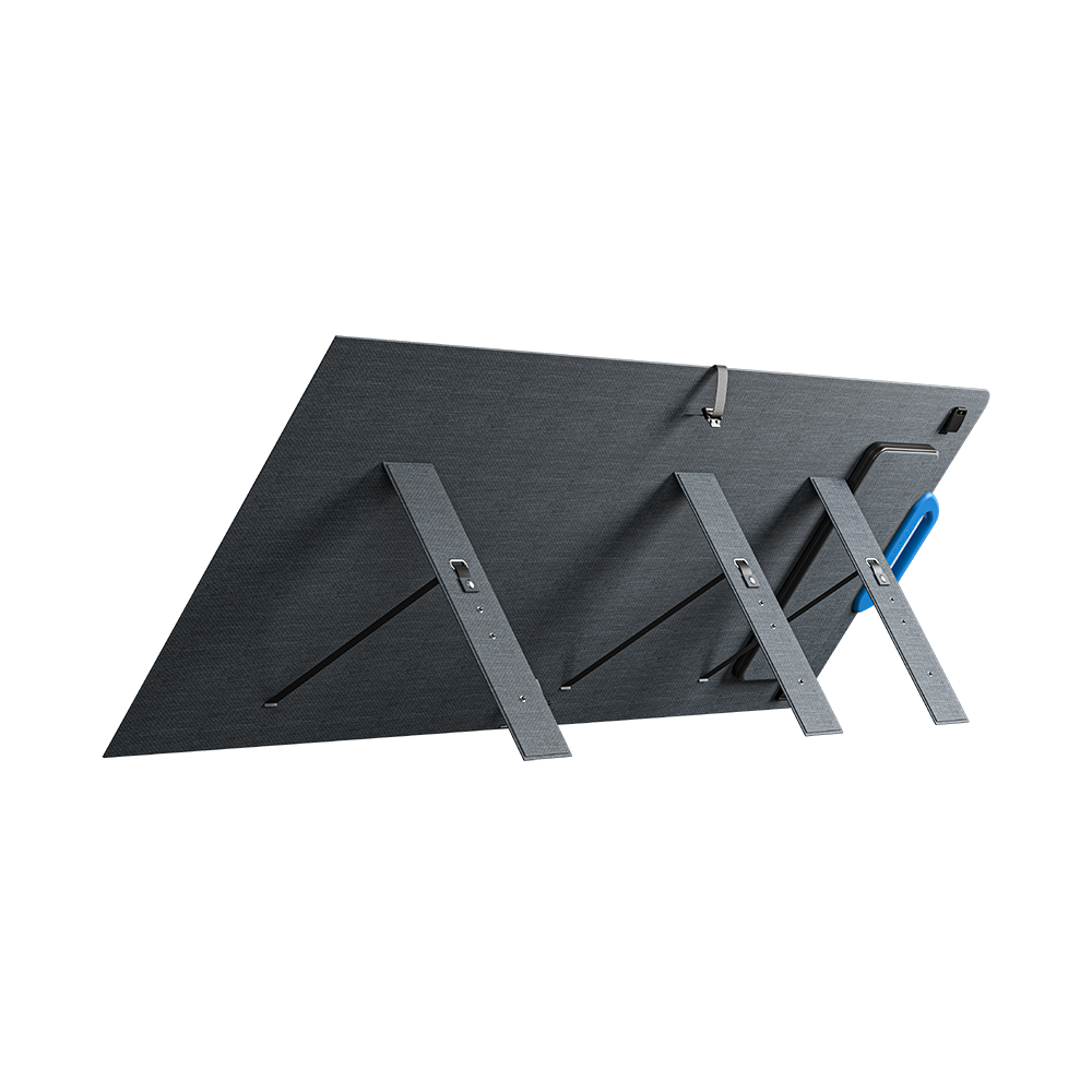 Bluetti Pv120 120w Foldable Portable Solar Panel Mobile Folding Outdoor Camping Monocrystalline Silicon Flexible All Black Kit