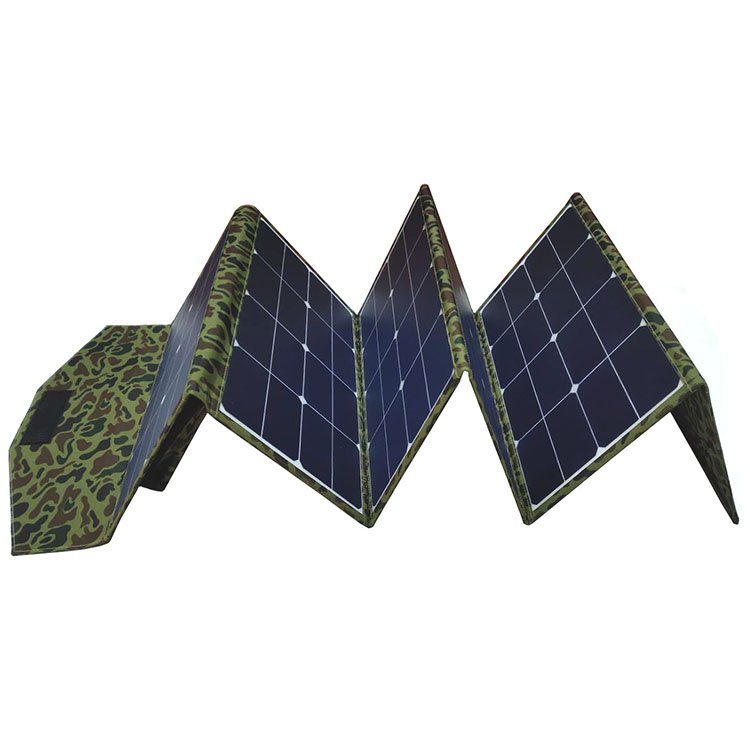 Waterproof Camouflage Color Fabric 150w 160w Sunpower Solar Foldable Panel