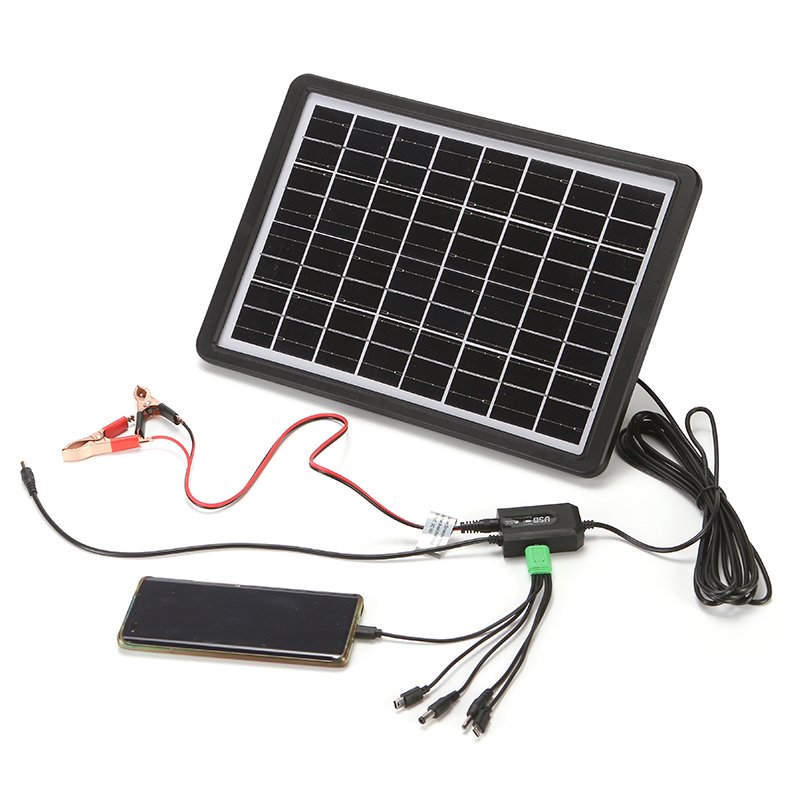 16V 15W Mini Panel Solar Camping Portable Solar Panels Kit Solar Charger For Cell Phone