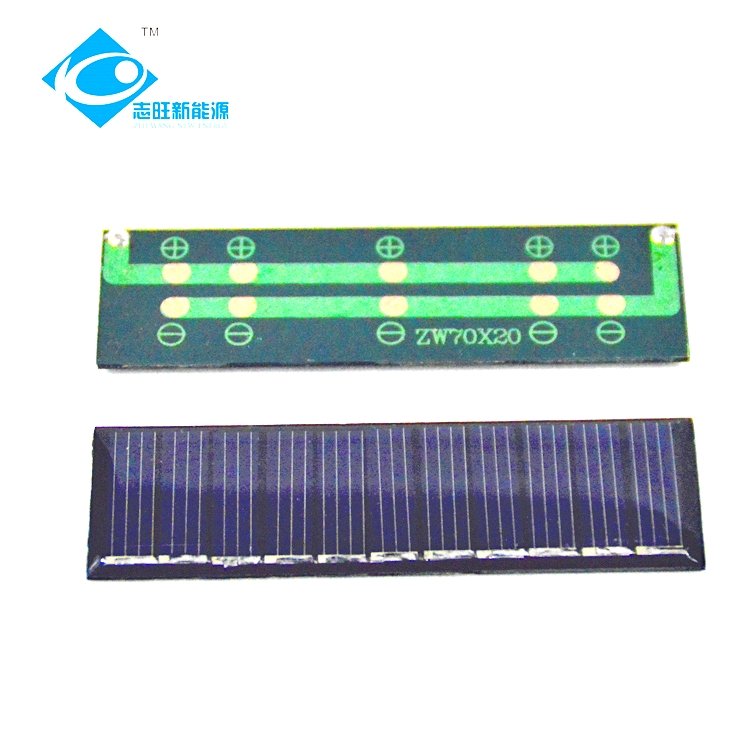 0.15W Portable Mini Epoxy Solar Panel ZW-7020 Mini Portable Solar Panels 5.5V Lightweight Solar Panels Charger 38mA