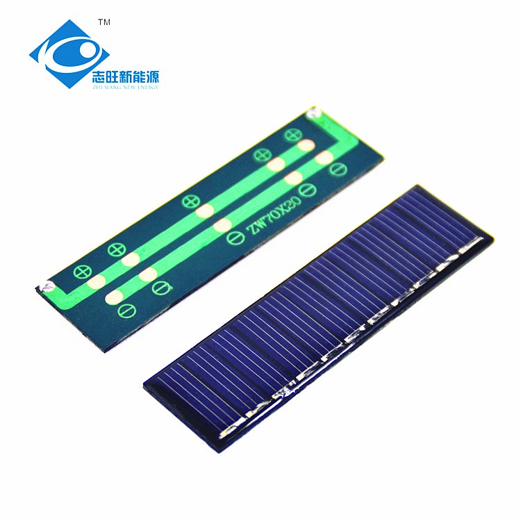 0.15W Portable Mini Epoxy Solar Panel ZW-7020 Mini Portable Solar Panels 5.5V Lightweight Solar Panels Charger 38mA