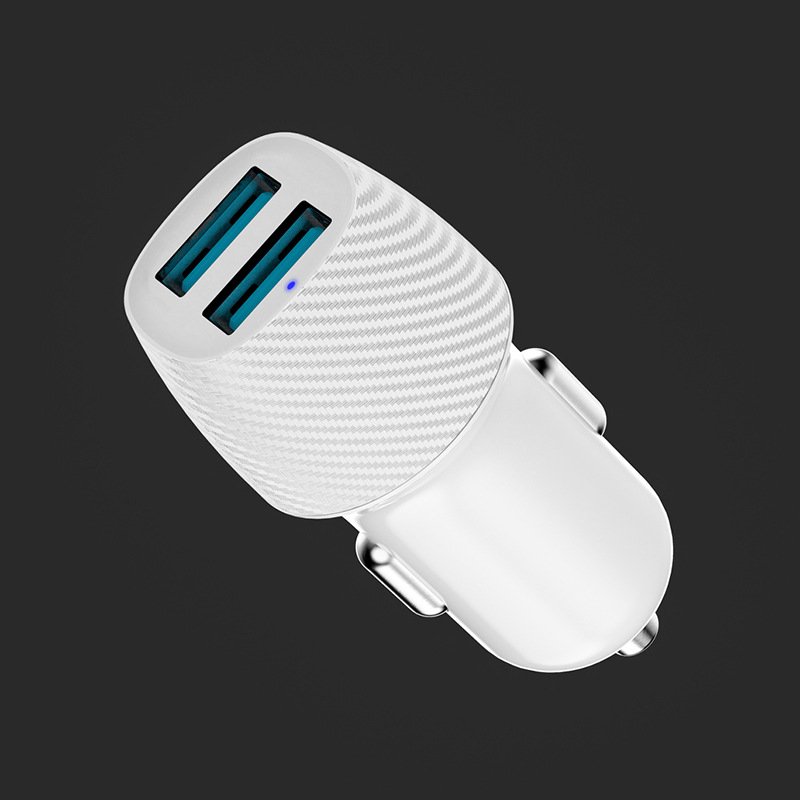 2024 The New QC3.0 Car Fast Charger Is Suitable For Car Charging Fast Charging Carbon Fiber Car Charger