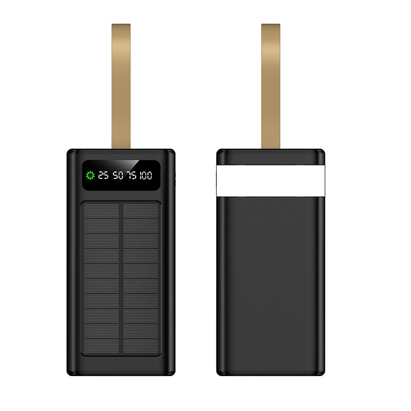 New Arrivals High Capacity Solar Power Bank 30000mah 40000mah Portable Power Bank Type-C Input 20W Trending Wholesale Products