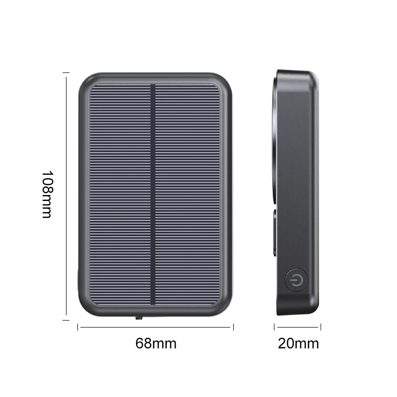 Ultra Slim Magnetic Solar Charger Power Bank 10000mAh for iPhone Waterproof Solar Panel 15W Wireless Charging Outdoor Power Bank
