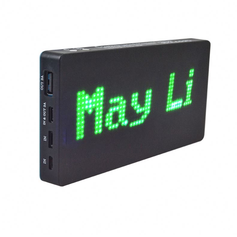 Luminous high-capacity led flashlight 4 usb power banks solar charging and ac light power bank with led light