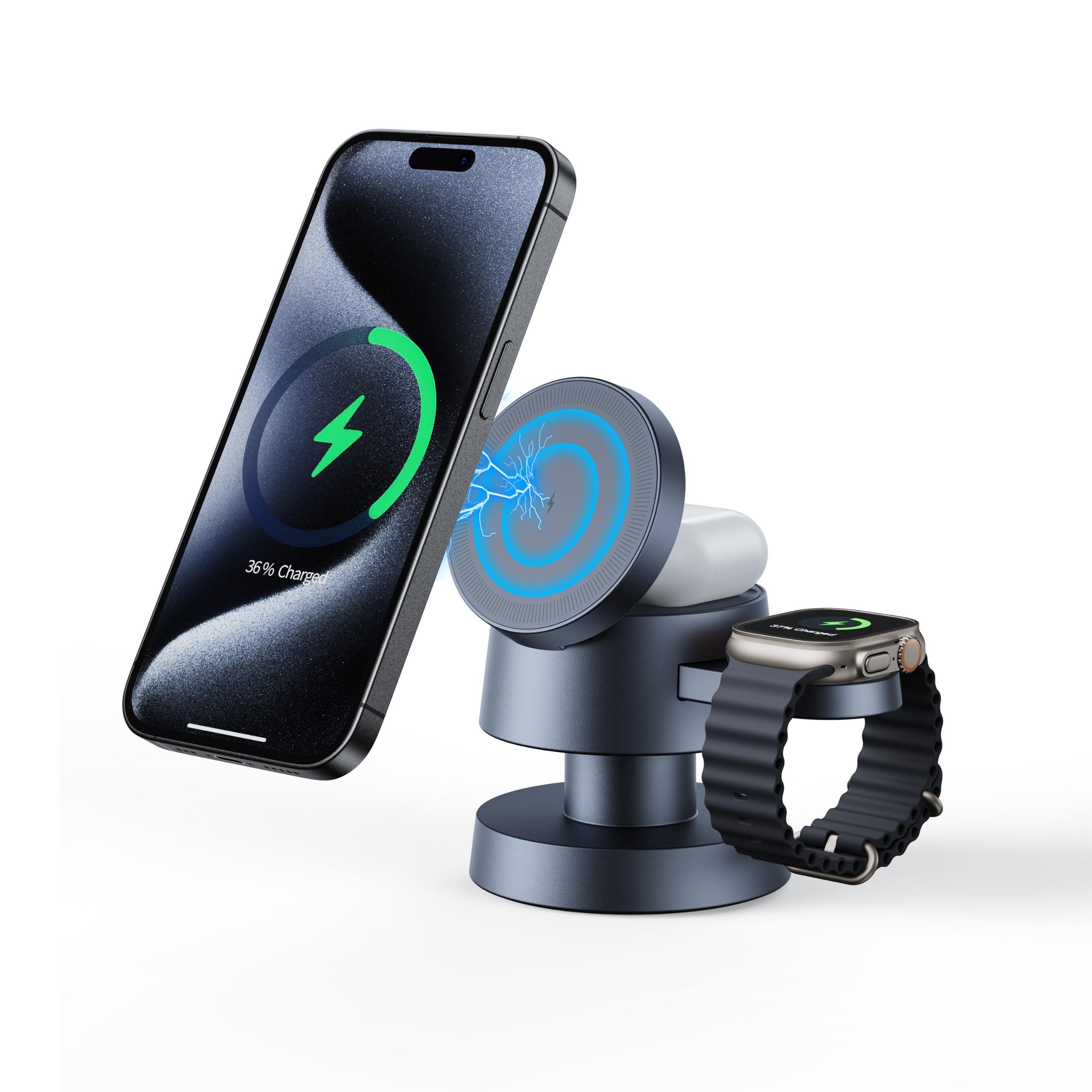 Hot Sale Led Table Light With Folding Wireless Charger CUSTOM LOGO Magnetic Wireless Charging