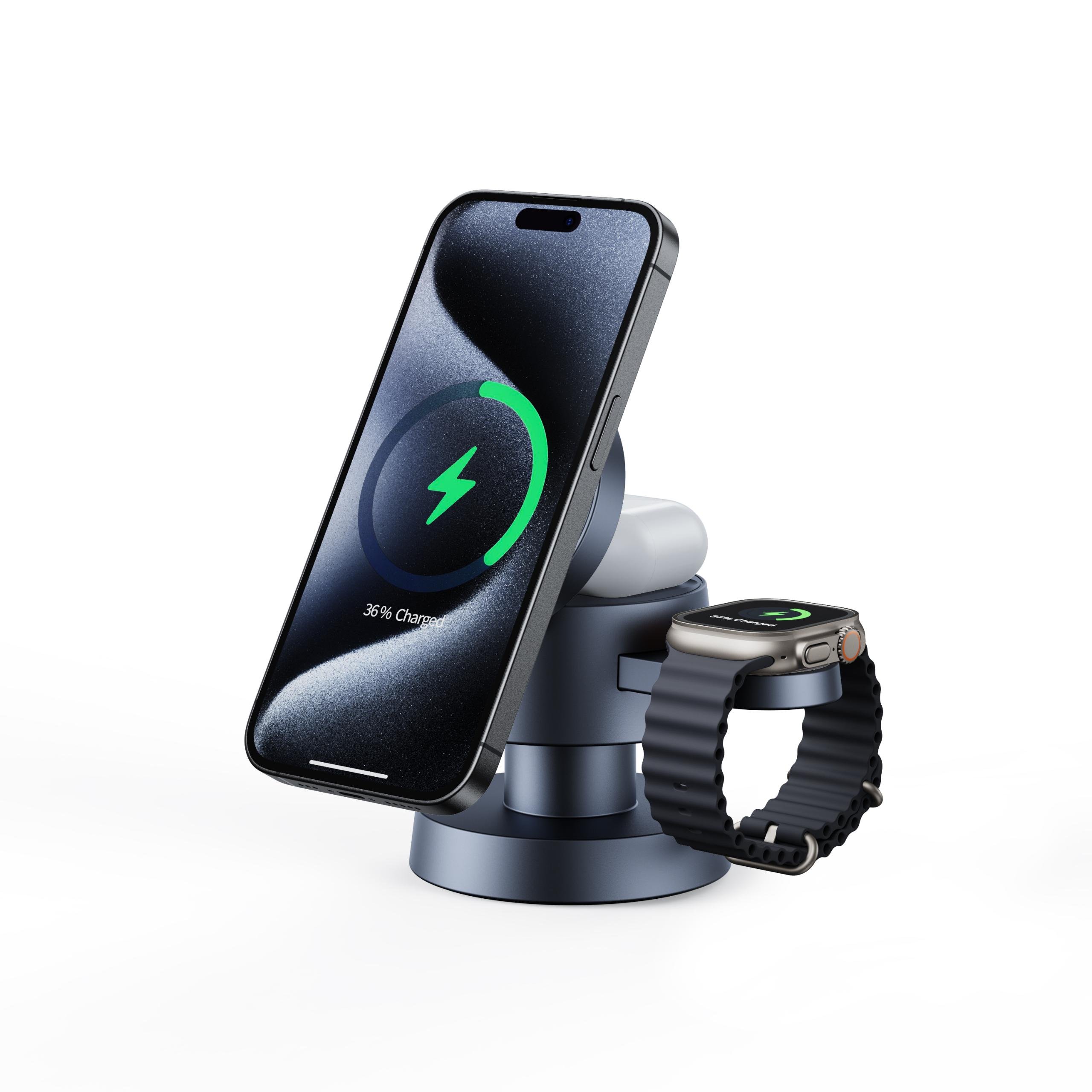 Hot Sale Led Table Light With Folding Wireless Charger CUSTOM LOGO Magnetic Wireless Charging