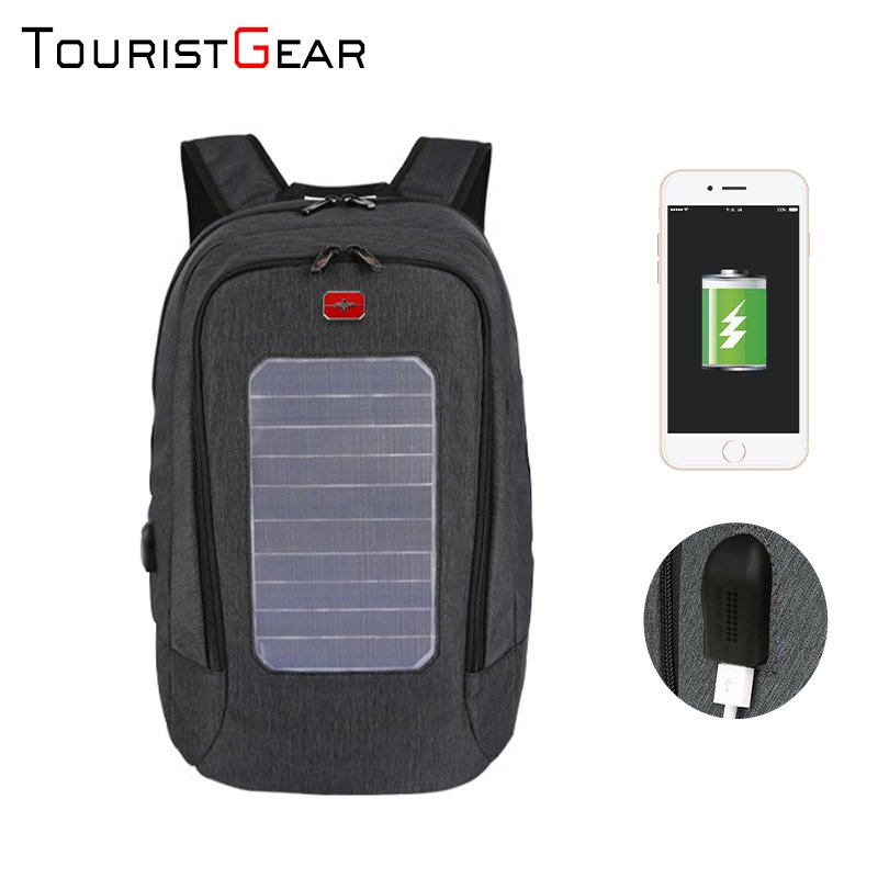 2024 New Arrival Solar USB Charging Travel Sports Mountaineering Outdoor Casual Backpack Large Capacity School Book Bag for Teen