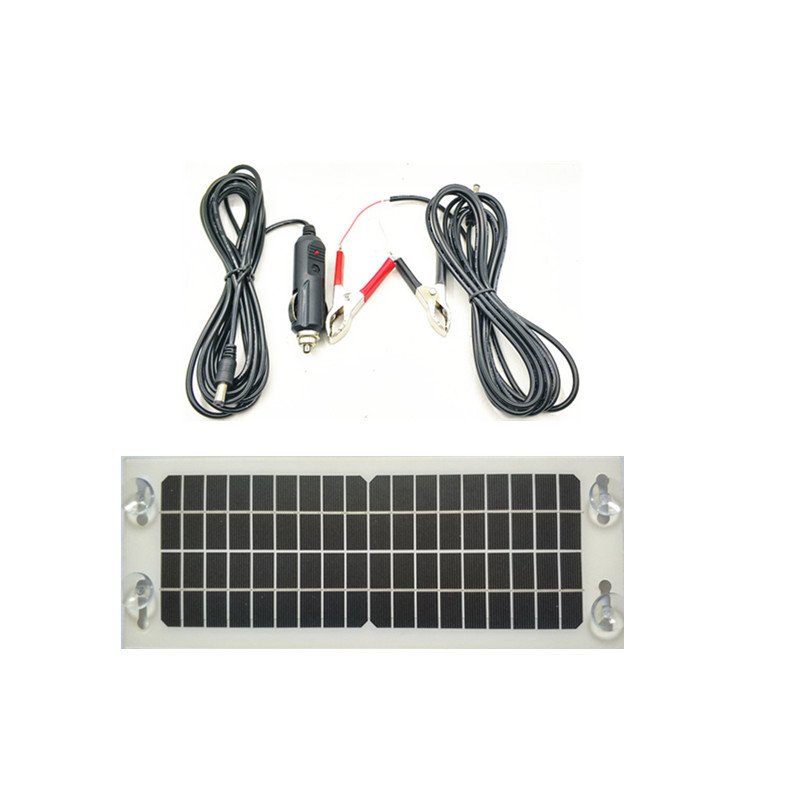 18V 5W solar charger car battery charger output Monocrystalline silicon flexible solar panel