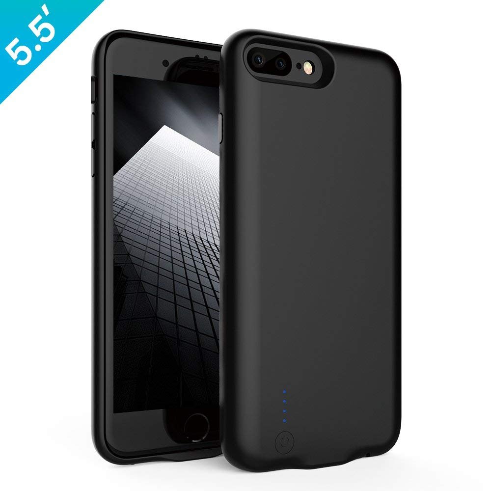 New Design 7600mAh Power Charger Backup Cover for iPhone 7plus Battery Case for iPhone 8p Power Bank Case