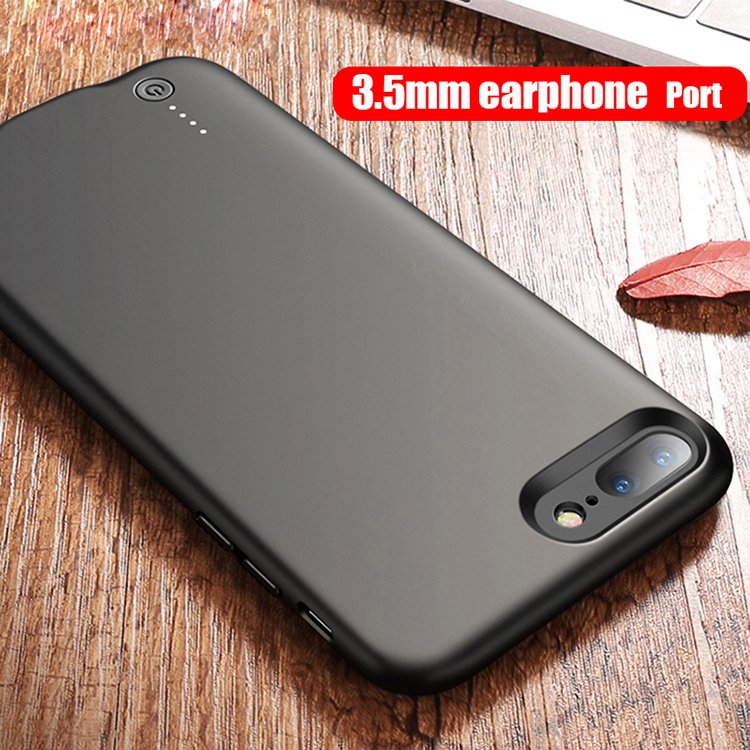 New Design 7600mAh Power Charger Backup Cover for iPhone 7plus Battery Case for iPhone 8p Power Bank Case