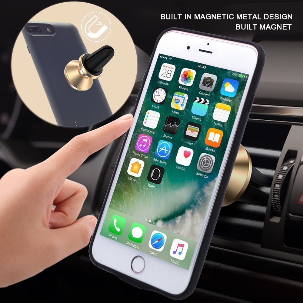 New Design 7600mAh Power Charger Backup Cover for iPhone 7plus Battery Case for iPhone 8p Power Bank Case