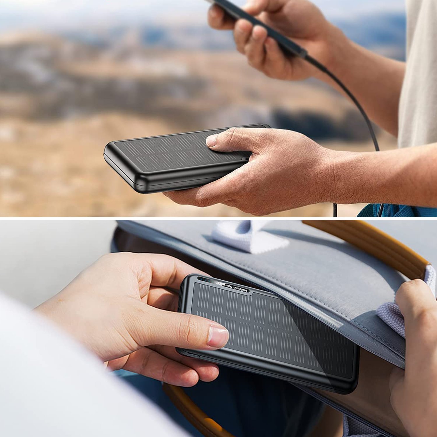 PSE CE ROHS Waterproof Mobile Cell Phone Charger Solar Power Bank Charger 8000Mah 10000mah