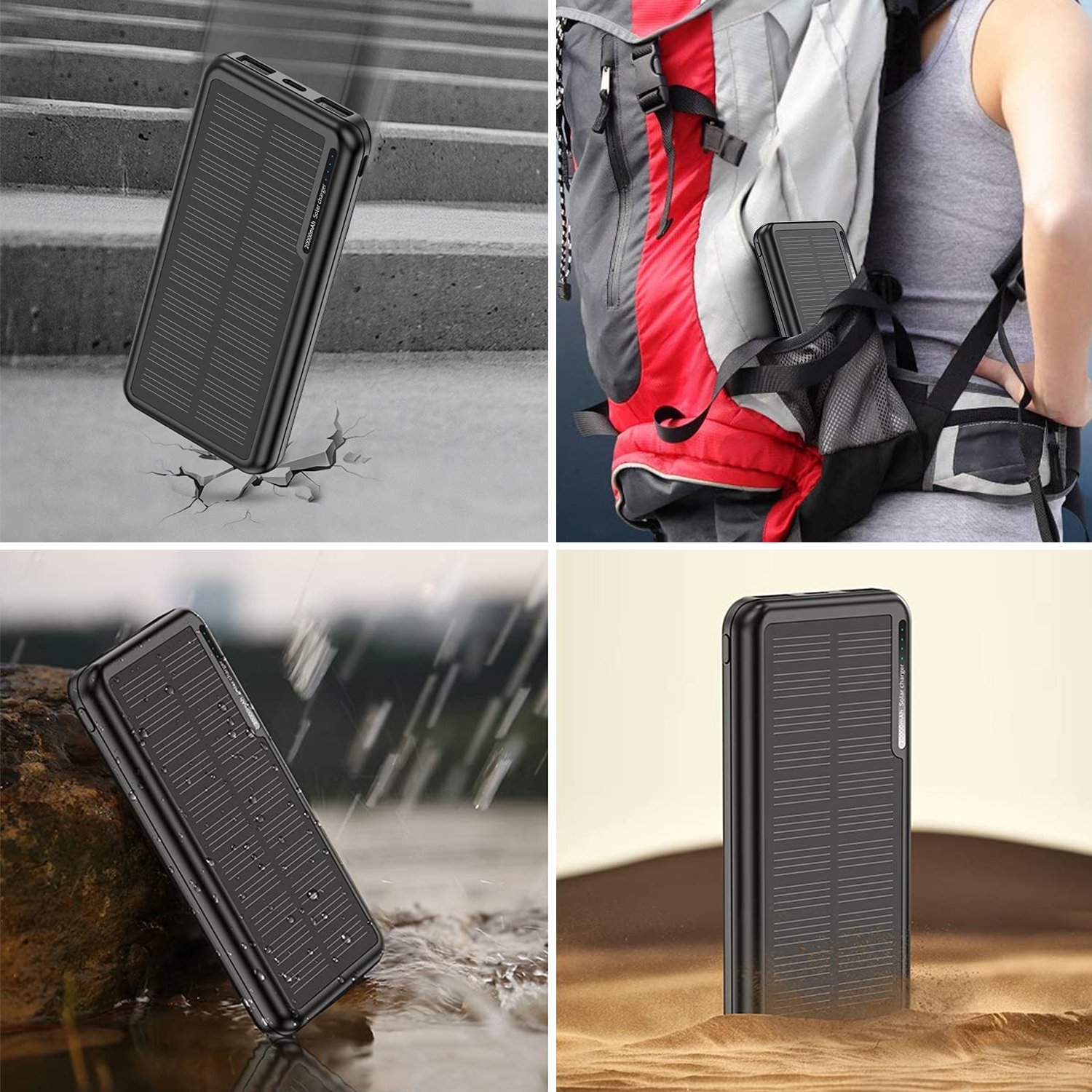PSE CE ROHS Waterproof Mobile Cell Phone Charger Solar Power Bank Charger 8000Mah 10000mah