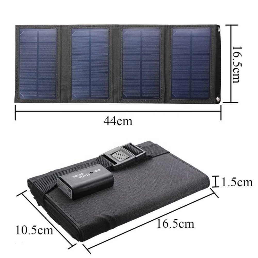 20W Foldable Portable Solar Blanket Small Solar Charging For Mobile Phone Folding Solar Panel With USB Mini