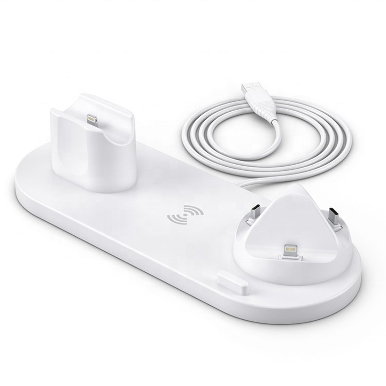 Custom logo 15W Wireless Charger Stand Magnetic Phone Charger 6 In 1 Wireless Charger For Iphone