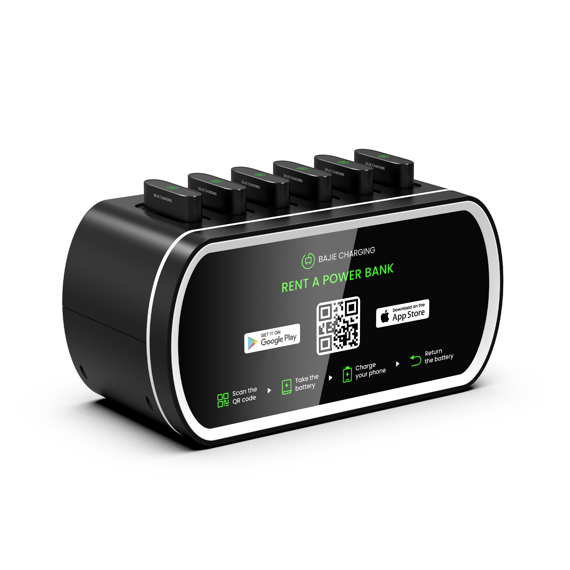 Mobile Phone Battery Charger shared powerbank station rental charging station power banks with quick charging