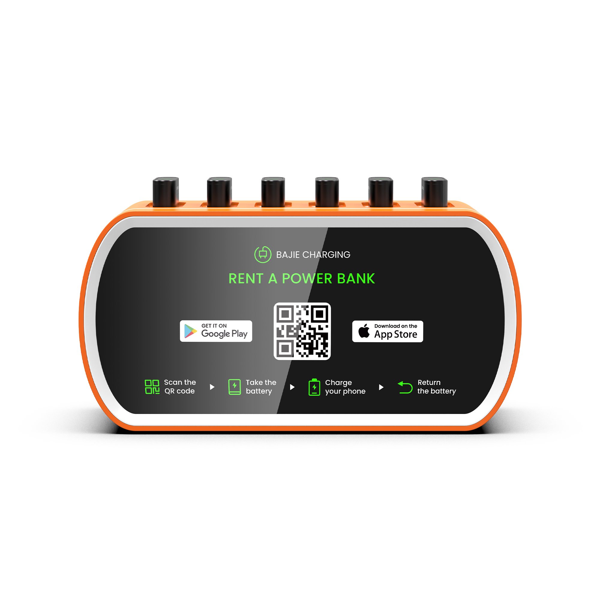 Mobile Phone Battery Charger shared powerbank station rental charging station power banks with quick charging